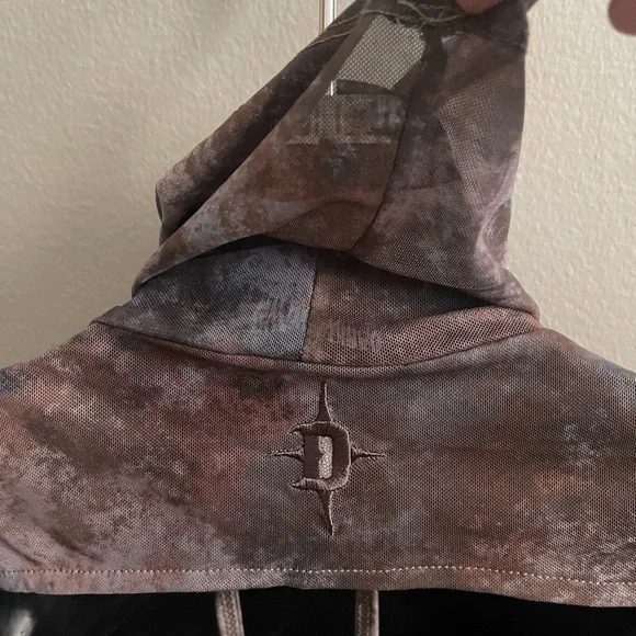 NEW Dolls Kill Darker Wavs Fader Top and Shrug Set Goth Punk Large Bell sleeve L - Picture 10 of 10